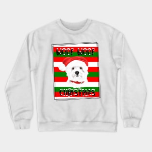 Merry Christmas - Funny Christmas With Dogs Crewneck Sweatshirt